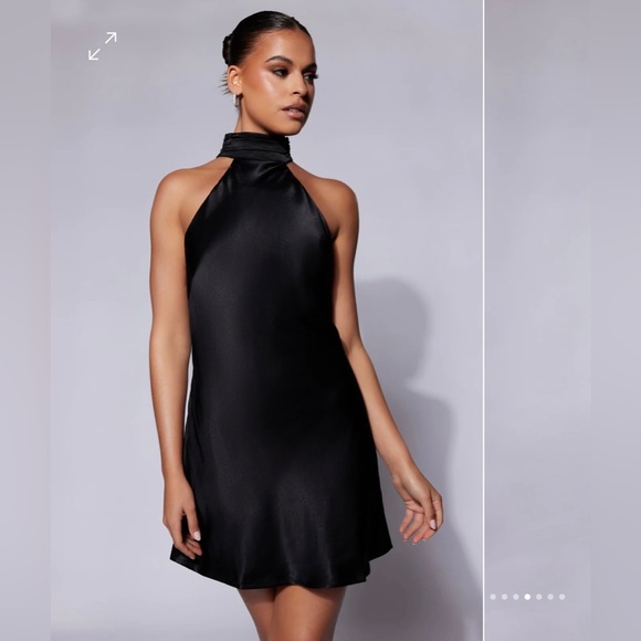 Meshki Dresses & Skirts - Meshki black satin dress